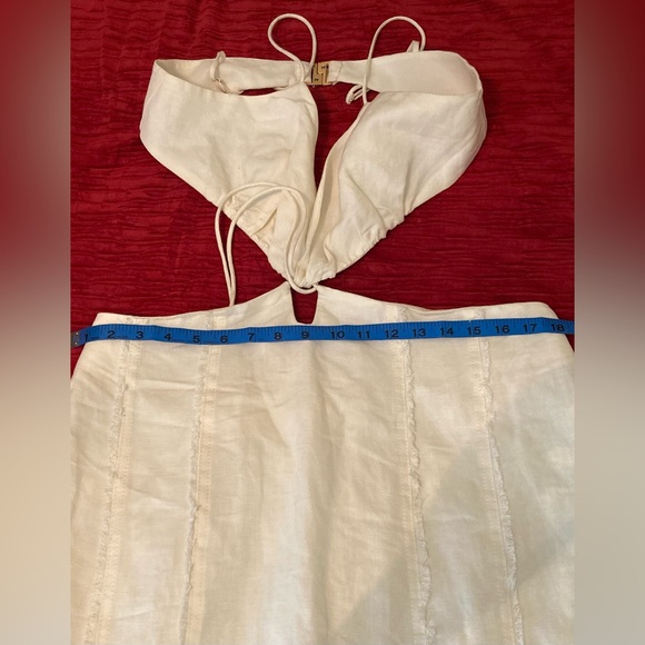 NEW SIGNIFICANT OTHER Anica Cutout Strappy Halter Neck DRESS Size 12 - Picture 4 of 10